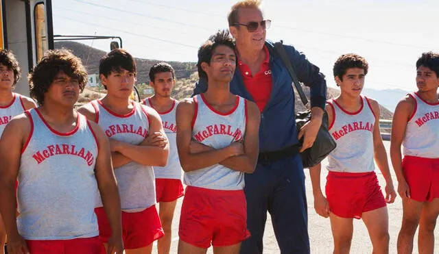 En ‘McFarland, USA’, Kevin Costner le da vida a Jim White, entrenador de un equipo de atletismo en una comunidad latina. Foto: Walt Disney Studios