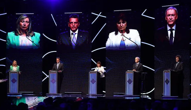 Este es el candidato a quien mejor le fue en el debate presidencial 2023 en Argentina. Foto: AFP