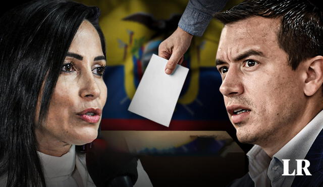 Las encuestas posicionan a Daniel Noboa por encima de Luisa González en las elecciones de Ecuador. Foto: composición de Jazmin Ceras/AFP/EFE