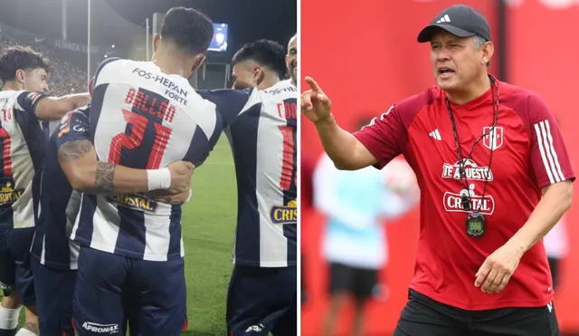 Juan Reynoso visitó los entrenamientos de Alianza Lima. Foto: composición GLR