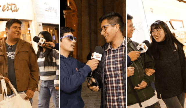 Jóvenes arequipeños cantan su himno con orgullo. Foto: composición LR/@polyronyig -  Video: @polyronyig