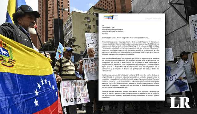 Movimiento Ciudadano Venezolanos en el Mundo difundió comunicado que respalda a la CNP. Foto: composición LR/MCVM