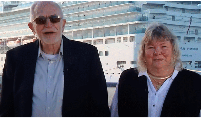 La pareja de jublados aseguró que pasar sus días en los cruceros fue la mejor decisión tras jubilarse. Foto y video: A Current Affair