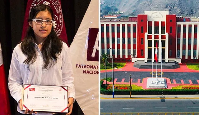 Franccesca Rojas recibió un reconocimiento por parte del Patronato de la UNI por su nota sobresaliente. Foto: composición LR/Saco Oliveros/Patronato de la UNI