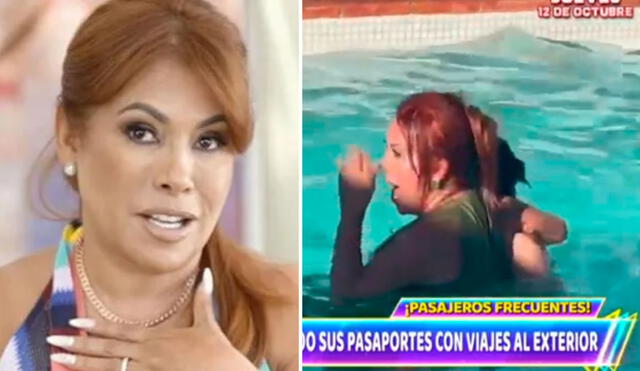 Magaly Medina se fue de vacaciones con su esposo a España. Foto: Composición LR/Magaly Medina/Instagram/Captura ATV