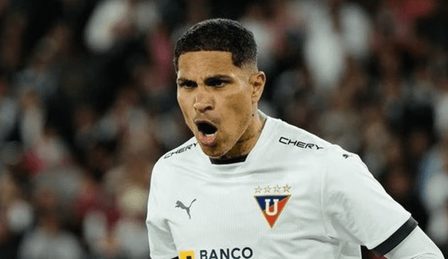 Paolo Guerrero anotó un doblete en el encuentro de ida. Foto: LDU