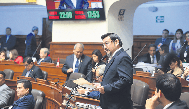 Blindaje. El Pleno del Congreso salvó a Cordero Jon Tay de una suspensión por 60 días. Foto: difusión