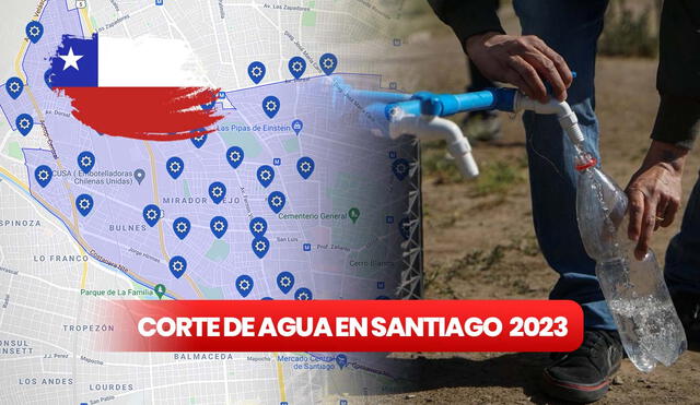 El corte de agua en Santiago afectará a seis comunas por varios días. Foto: Composición LR/ Vecteezy/ Chócale