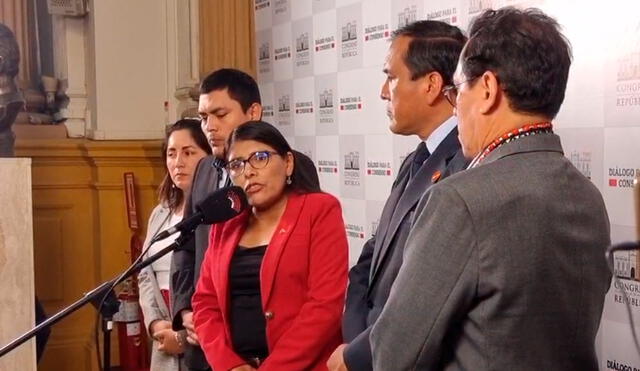 Los parlamentarios de Perú Libre respaldaron a Vladimir Cerrón. Foto y video: Barbara Mamani/ La República