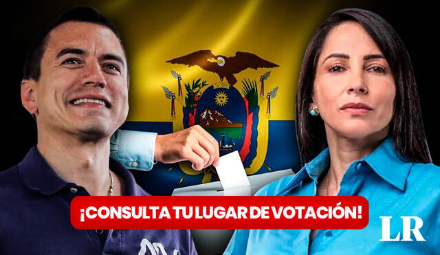 Descubre en la siguiente nota el enlace para averiguar tu centro de votación en estas Elecciones Ecuador 2023. Foto: composición LR/Frepik/Daniel Noboa Facebook/Luisa González Facebook