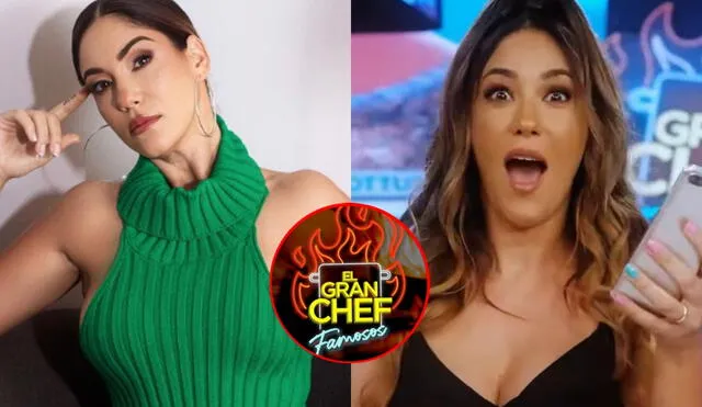 Tilsa Lozano hizo su aparición en el spot publicitario de la cuarta temporada de 'El gran chef: famosos'. Foto: composición LR/captura de Instagram/captura de LatinaTV