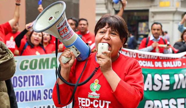 Sindicato de trabajadores reclaman medidas a su favor al Gobierno. Foto: difusión/Federación CUT