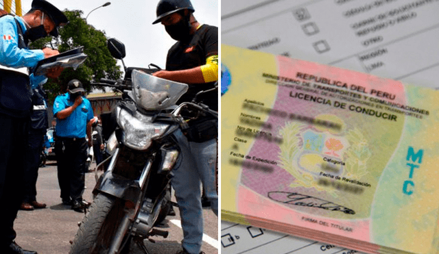 En una intervención policial, deberás de tener tu licencia de conducir debidamente registrada para tener validez. Foto: TV Perú/MTC
