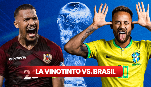 Mira AQUÍ qué canal pasa el partido de la Vinotinto vs. Brasil EN VIVO, en el marco de la fecha 3 de las Eliminatorias 2026, desde Venezuela. Foto: composición de Jazmín Ceras/LR/Salomón Rondón/Neymar/Freepik