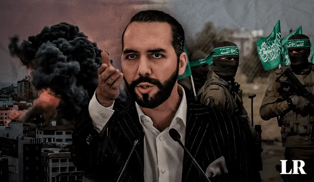 Nayib Bukele comparó a los terroristas islámicos Hamás con la Mara Salvatrucha. Foto: composición de Álvaro Lozano/EFE/Israel Noticias