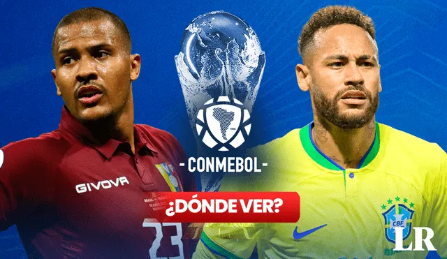 Si eres hincha de la Vinotinto y no sabes dónde ver el partido de Venezuela vs. Brasil EN VIVO, apunta en tu agenda los canales de transmisión. Foto: composición de Fabrizio Oviedo/Freepik/AFP/Conmebol