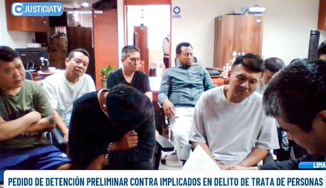 Presuntos integrantes de El dragón rojo de Taiwán fueron detenidos. Foto: Poder Judicial