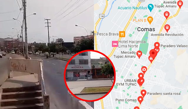 Hace muchos años, en el paradero Carpa de Comas funcionaba una reconocida empresa. Foto: composición LR/Google Maps/Néstor Mayma/YouTube