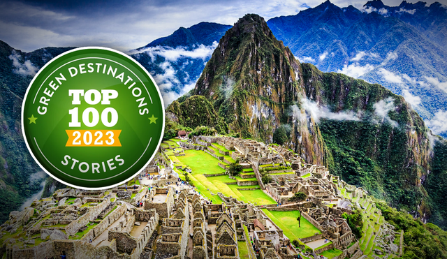 Entre los destinos destaca Machu Picchu. Foto: composición LR / Jazmin Ceras / Green Destinations Top 100 2023 / National Geographic Entre los destinos destaca Machu Picchu. Foto: composición LR / Jazmin Ceras / Green Destinations Top 100 2023 / National Geographic