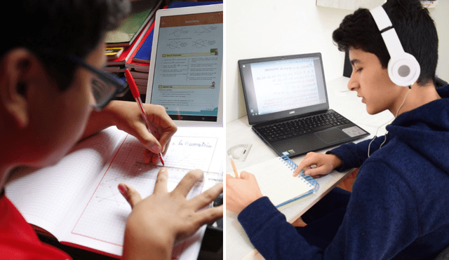 Conoce cuál es el colegio 100% virtual que hay en el Perú. Foto: composición LR/El Peruano/Andina