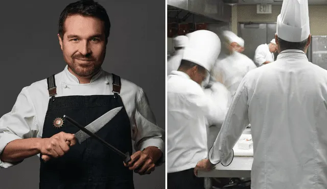 Giacomo Bocchio también brinda conferencias a jóvenes cocineros. Foto: composición LR/Instagram/Andina