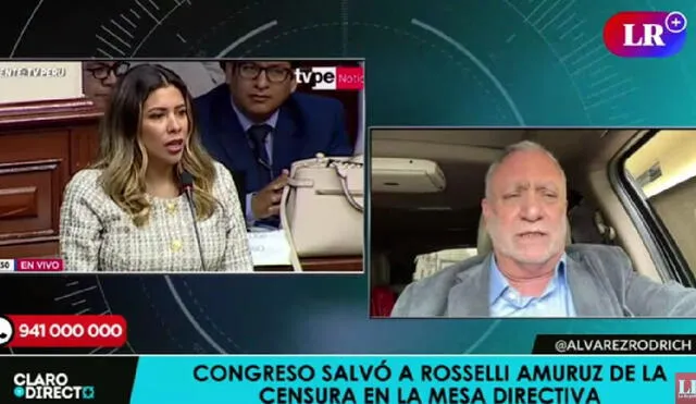 Rosselli Amuruz se disculpó ante el Congreso. Foto: La República