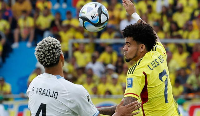 Colombia recibió a Uruguay en Barranquilla por las Eliminatorias 2026. Foto: EFE