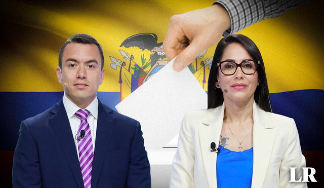 Esto dicen las encuestas sobre Daniel Noboa y Luisa Gonzales a días de las elecciones en Ecuador: Foto: composición LR/CNE
