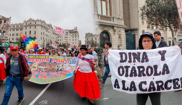Manifestantes llegaron desde regiones como Puno, para pedir justicia por muertos en protestas. Fotos y video: Rosa Quincho / la República
