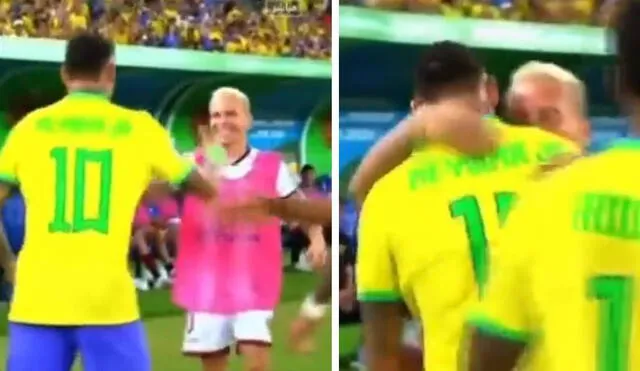 Mira el saludo entre Neymar y Soteldo en el Venezuela vs. Brasil. Foto: composiciónLR