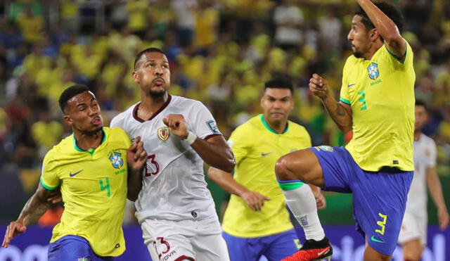 Brasil tiene 7 puntos en las Eliminatorias Sudamericanas. Foto: selección venezolana.