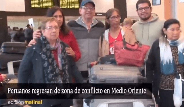 Los compatriotas se mostraron aliviados tras volver a nuestro país. Foto: TVPerú