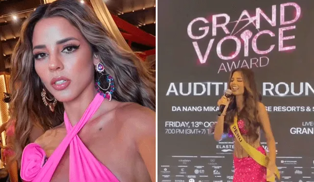 Luciana Fuster sorprendió en el Miss Grand. Foto: composición LR/Instagram/Luciana Fuster - Video: Instagram/Luciana Fuster