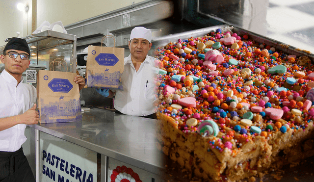 La pastelería San Martín ofrece, además de turrón, café, bizcochos y otros dulces. Foto: composición LR/La República/Kelly Veliz