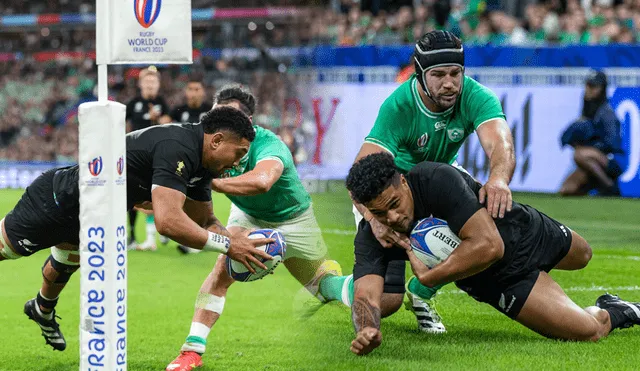 Los All Blacks derrotaron con lo justo a Irlanda y, ahora, chocarán con Argentina en las semifinales del Mundial de Rugby 2023. Foto: composición LR/All Blacks/Irish Rugby