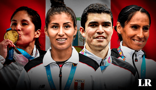 Alexandra Grande, Kimberly García, Diego Elías, Gladys Tejeda y toda la delegación peruana buscarán llevarse medallas de Santiago 2023. Foto: composición de Gerson Cardoso/La Repúblic