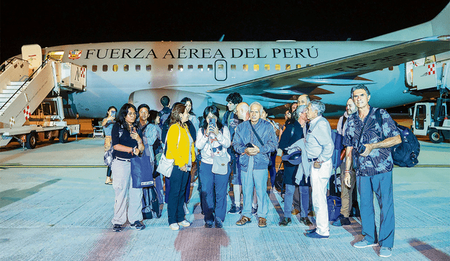 El dato. Peruanos repatriados llegarán hoy a bordo del avión Boeing 737-500 de la Fuerza Aérea del Perú. Según el Ministerio de Defensa, el arribo está programado para las 10:00 a.m. Foto: Sepres