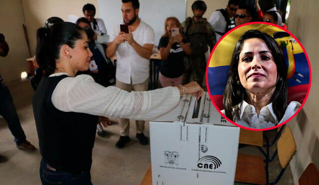 Luisa González es una de las favoritas a ganar las Elecciones Presidenciales en Ecuador. FOTO: Composición LR/Twitter
