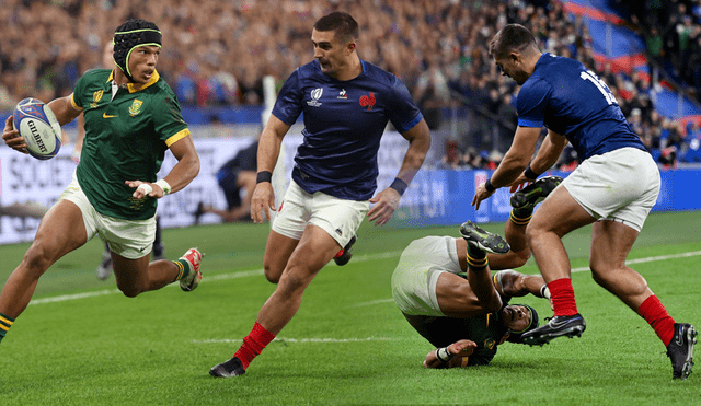 Repasa el resumen y los mejores momentos del partido de rugby entre Francia vs. Sudáfrica. Foto: composición LR/World Rugby/Springboks
