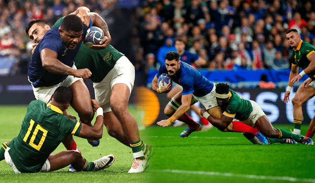 Gracias a un try de Etzebeth, Sudáfrica remontó el partido y se ganó su derecho a disputar las semifinales del Mundial de Rugby 2023 ante Inglaterra. Foto: Rugby World Cup/France Rugby