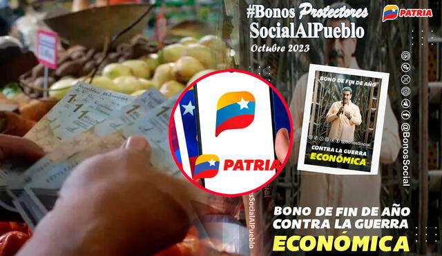 Inició el pago del Bono de Fin de Año Contra la Guerra Económica de octubre. Foto: composición LR/Patria