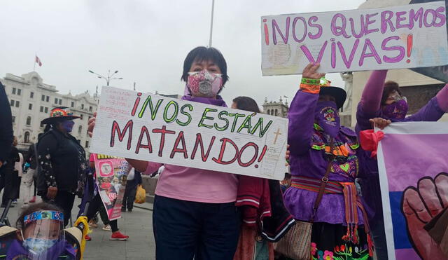 Marcha contra la violencia a la mujer. Foto: difusión