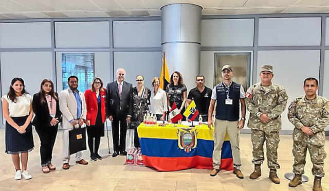 Peruanos trasladados por el Gobierno de Ecuador. Foto: Ministerio de Relaciones Exteriores
