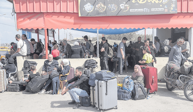 No hay paso. El paso fronterizo de Rafah, que conecta Gaza con Egipto, está cerrado pese a las presiones hacia Israel para que permita la entrada de ayuda humanitaria a la Franja. Foto: EFE