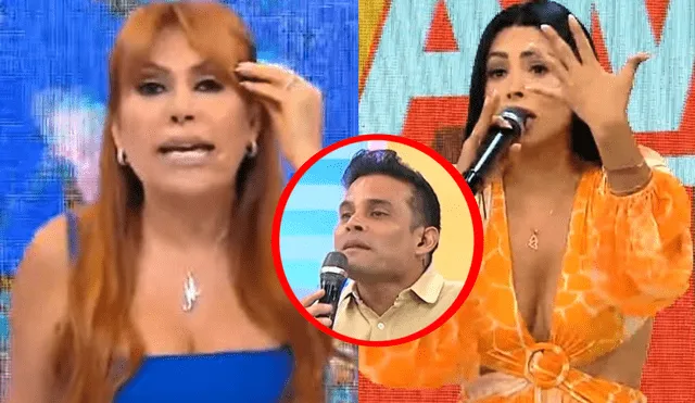Magaly Medina recomendó a Franco y Domínguez ir a terapia de pareja. Foto: composición LR/ATV/América TV - Video: ATV