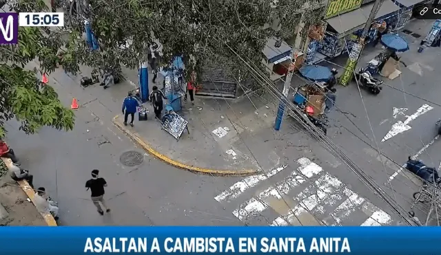 Delincuencia en Santa Anita. Ciudadano fue trasladado al hospital Hipólito Unanue. Foto: captura de Canal N