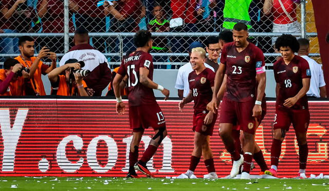 La Vinotinto sonríe: sumó 7 puntos en 4 fechas y va por más. Foto: EFE