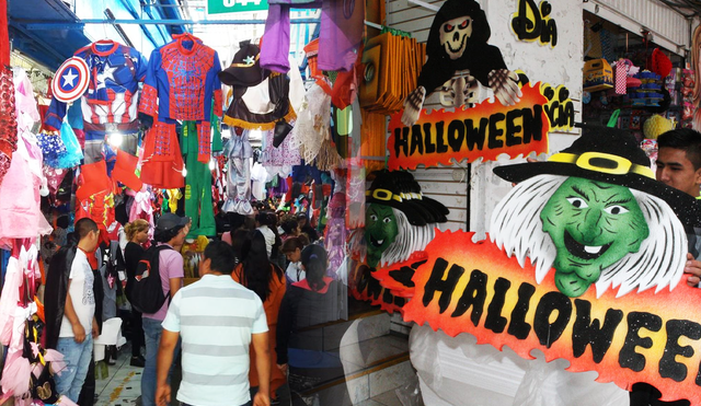 Durante el penúltimo y último día de octubre, las ventas en el centro de Lima se elevan. Foto: Composición LR