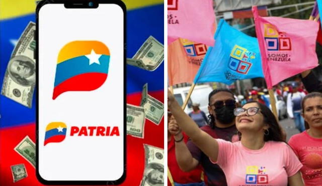 El Bono Somos Venezuela es uno de los subsidios entregados mensualmente por el régimen de Nicolás Maduro. Foto: composición LR/Patria/Venezuela Visión