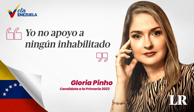Gloria Pinho señala que apoyar a un candidato inhabilitado sería "jugar con las esperanzas del ciudadano". Foto: composición LR/ IG/ Gloria Pinho